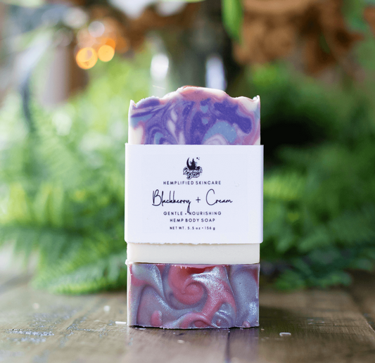 Blackberry Cream Hemp Body Soap