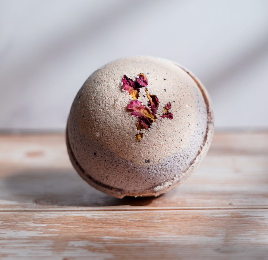 Blackberry Hibiscus Clarifying Goat Milk Bath Bomb
