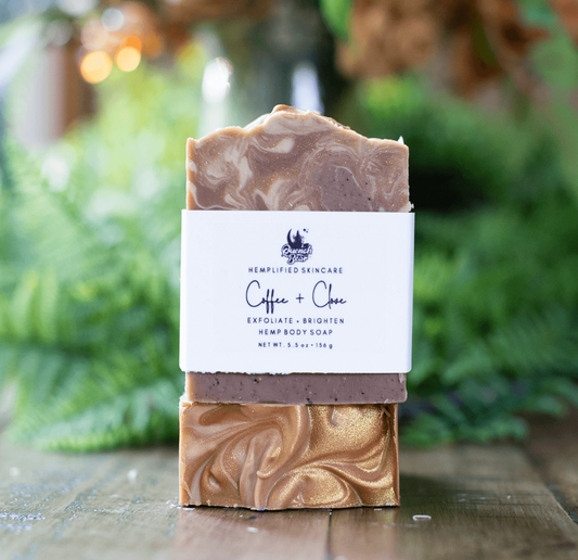 Coffee and Clove Exfoliating Hemp Body Soap