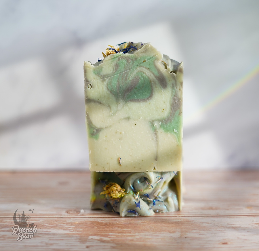 Nettle Leaf-Infused Botanical Soap | nettle leaf + pine + lavender | FREE SHIPPING (USA ONLY)