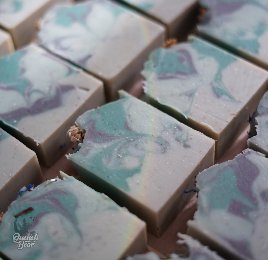 Nettle Leaf-Infused Botanical Soap | nettle leaf + pine + lavender | FREE SHIPPING (USA ONLY)