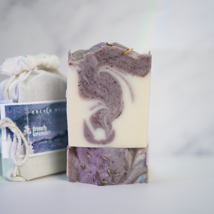 french lavender body soap | lavender oil • alkanet root • Brazilian clay