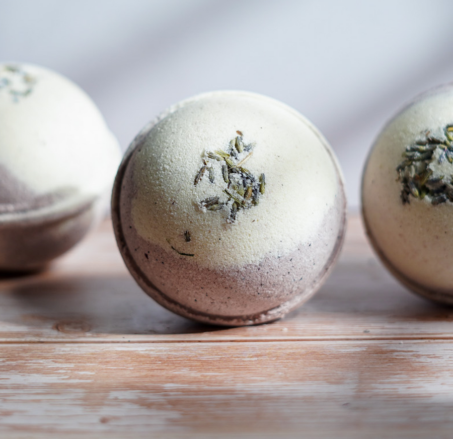 Honey Lavender Soothing Goats Milk Bath Bomb
