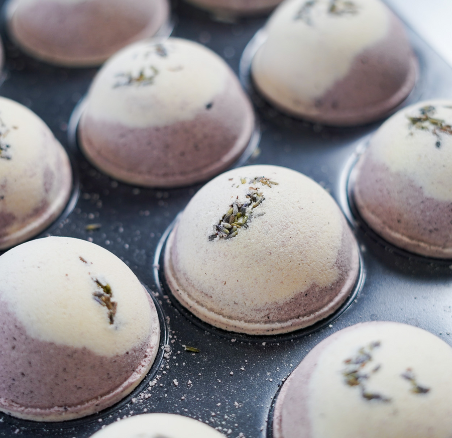 Honey Lavender Soothing Goats Milk Bath Bomb
