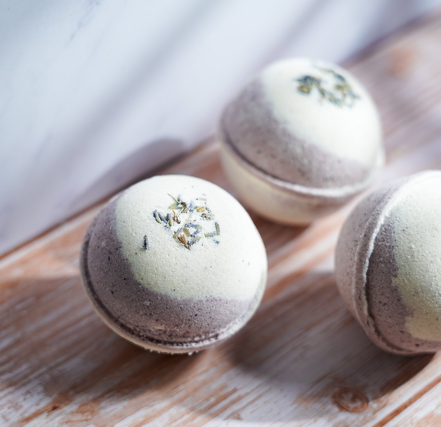 Honey Lavender Soothing Goats Milk Bath Bomb