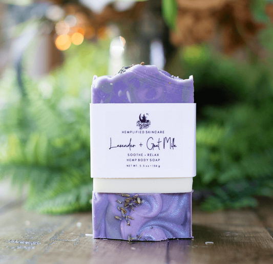 Lavender and Goat Milk Soothing Hemp Body Soap