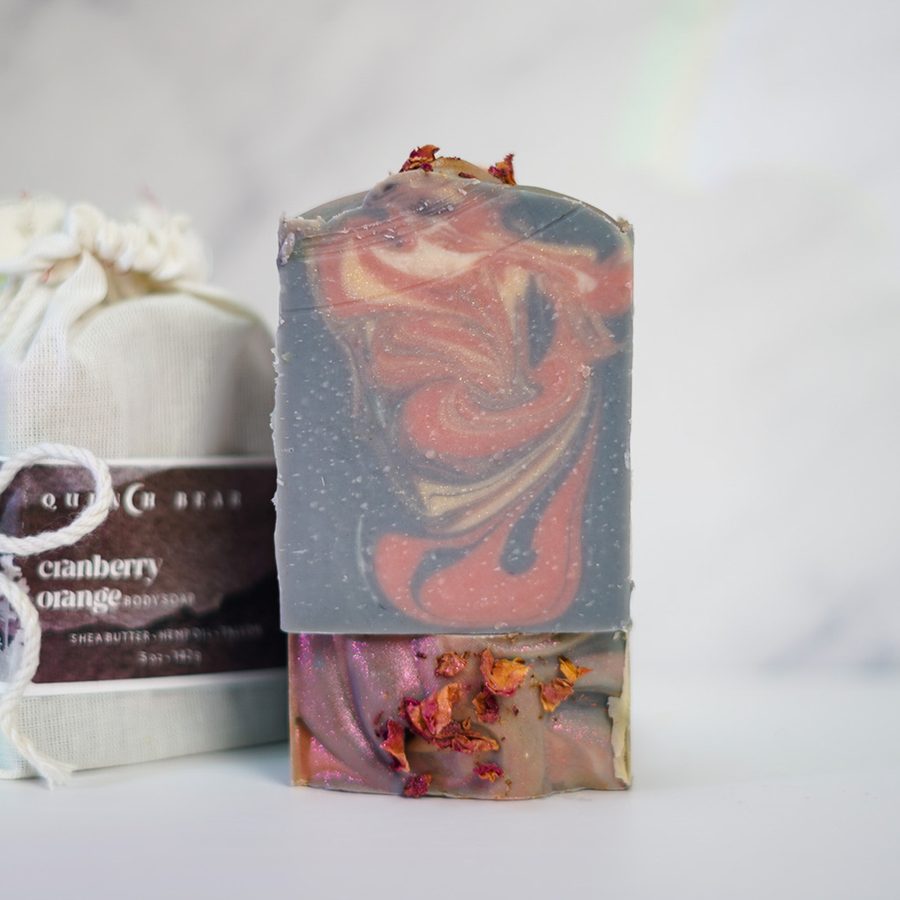 cranberry orange body soap | shea butter • hemp oil • tallow