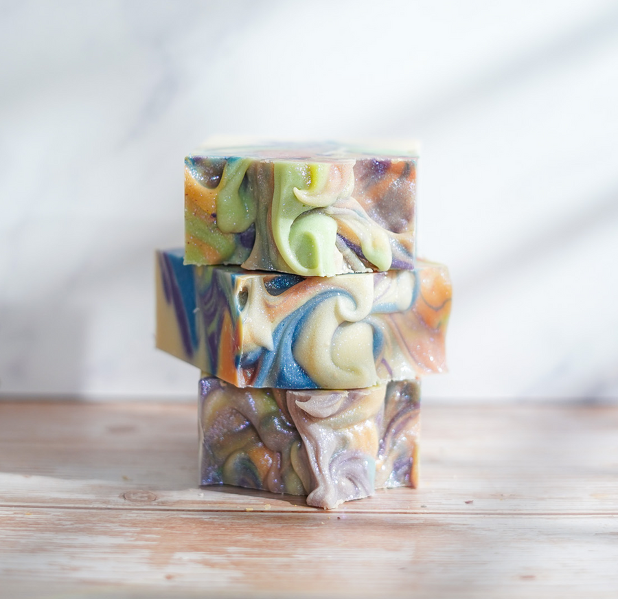 Peach & Grapefruit Rainbow Soap | FREE SHIPPING