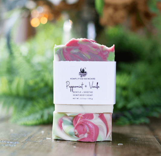 Peppermint Vanilla Hemp Body Soap