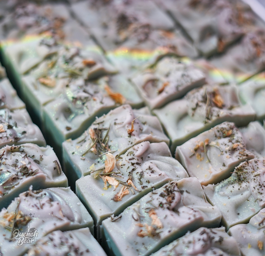 Rosemary Mint Botanical Soap | rosemary + peppermint + spirullina