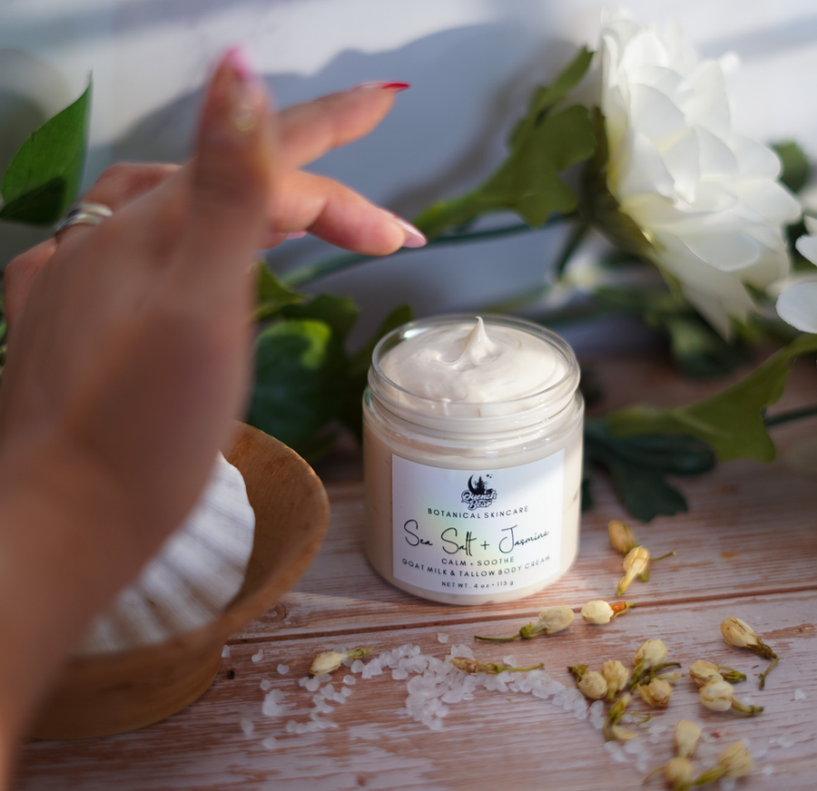 Tallow & Goat Milk Silk Body Cream | tallow + goat milk + silk proteins