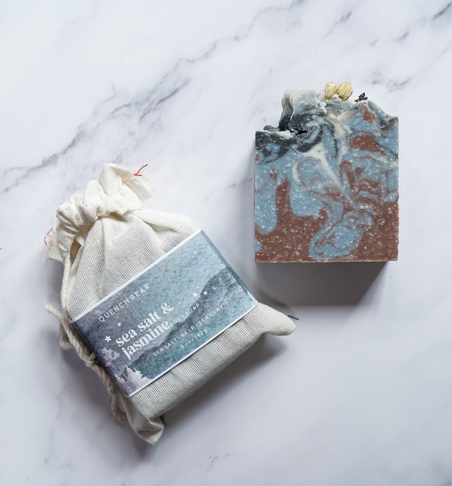 sea salt & jasmine body soap | sea salt • kelp • sea clay