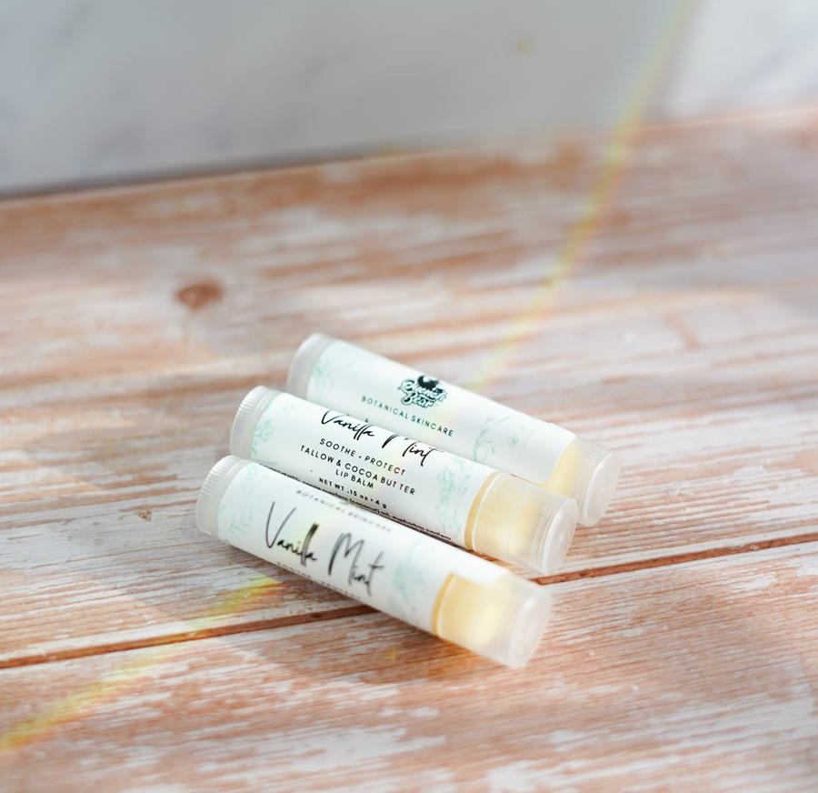 Candelilla Lip Balm | tallow + cocoa butter + blueberry oil