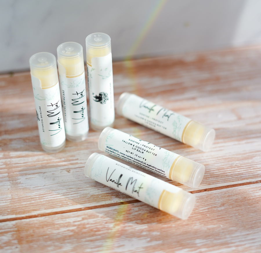 Candelilla Lip Balm | tallow + cocoa butter + blueberry oil